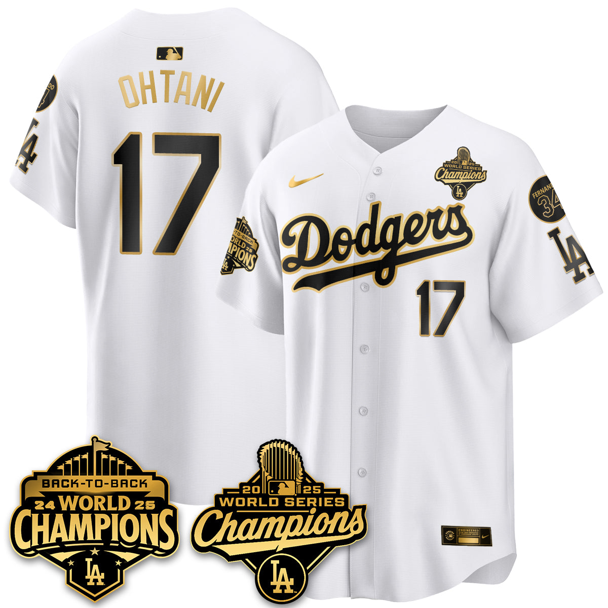 LAD 2025 World Series Champions Jersey - All Stitched-DTD