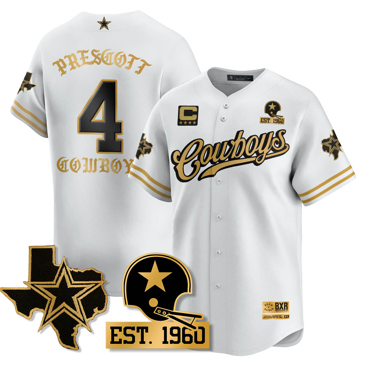 DAL Born x Raised Baseball Jersey - All Stitched-DTD