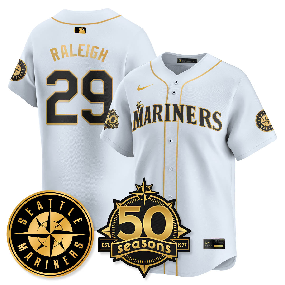 SEA Vapor Premier Limited Jersey - 50th Anniversary - All Stitched-DTD