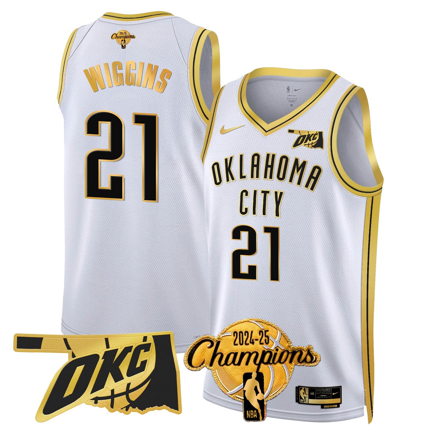 OKC 2024-25 Champions Jersey - All Stitched-DTD