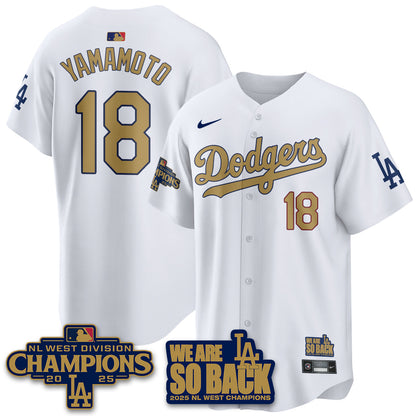 LAD 2025 NL West Division Champions Jersey - All Stitched-DTD