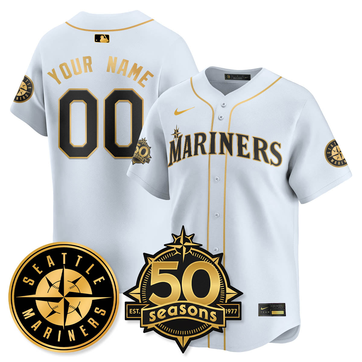 SEA Vapor Premier Limited Jersey - 50th Anniversary - All Stitched-DTD
