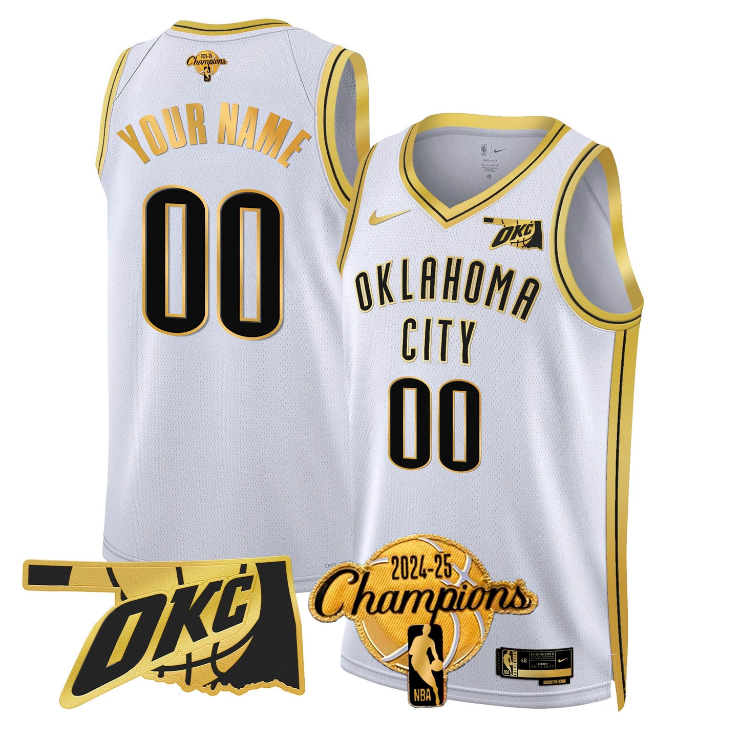 OKC 2024-25 Champions Jersey - All Stitched-DTD