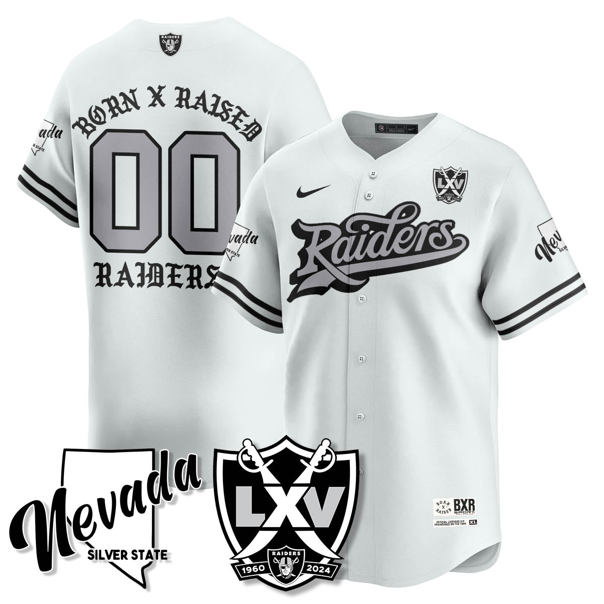 LVR Born x Raised Baseball Jersey - All Stitched-DTD