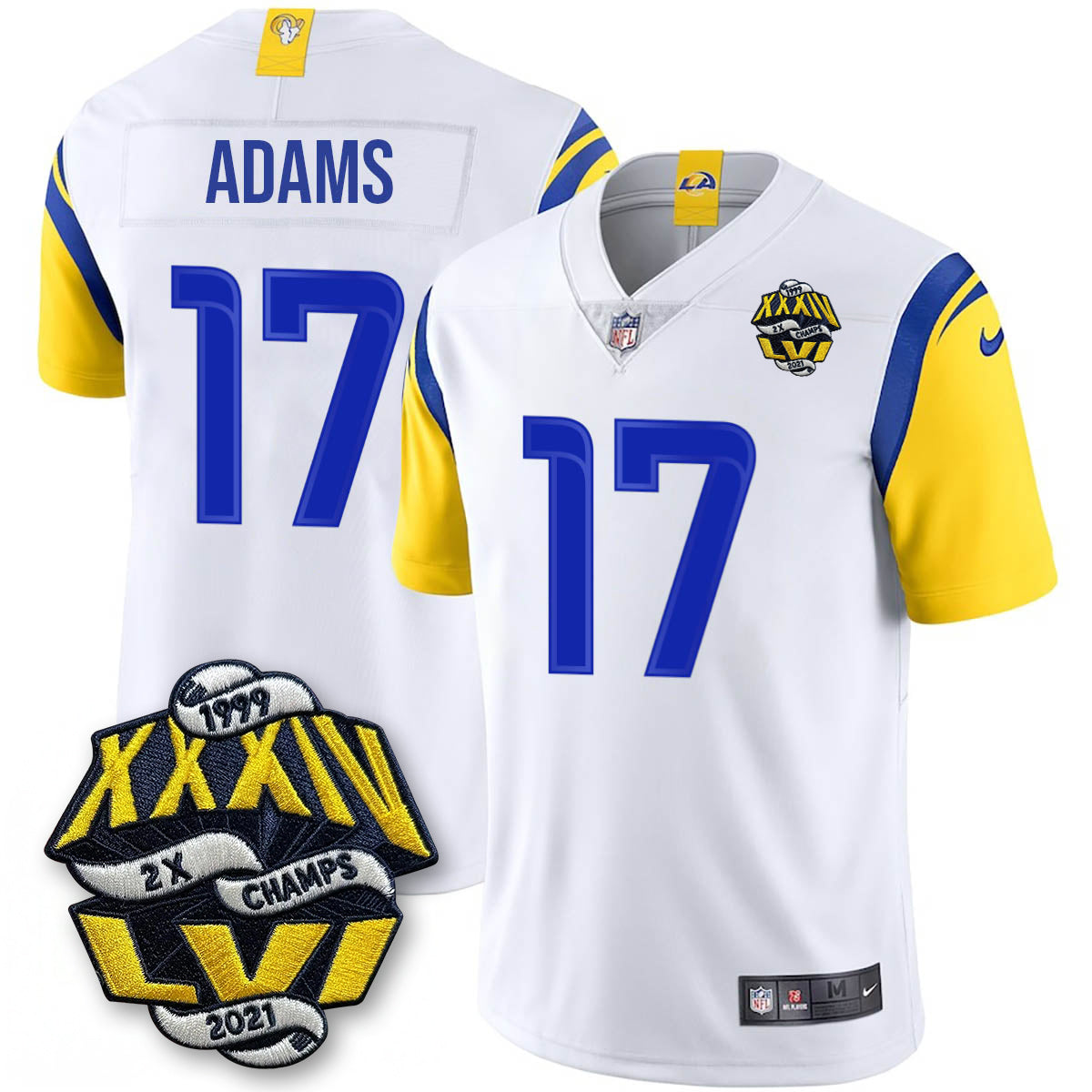 LAR 2-Time Champions Patch Vapor Limited Jersey - All Stitched-DTD