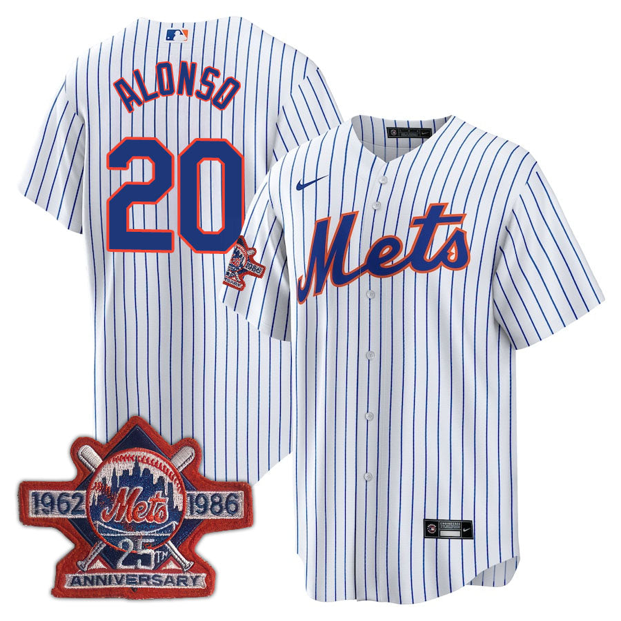 NYM Limited Jersey - 1986 Patch - All Stitched-DTD