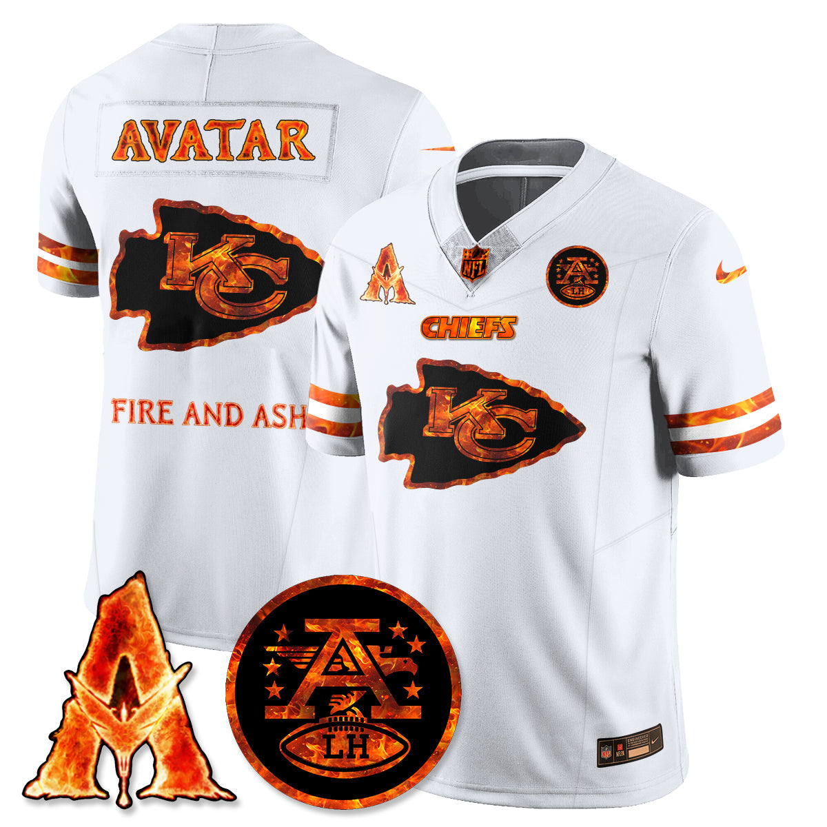 KC x Avatar 3 Fire and Ash Jersey - Stitched-DTD
