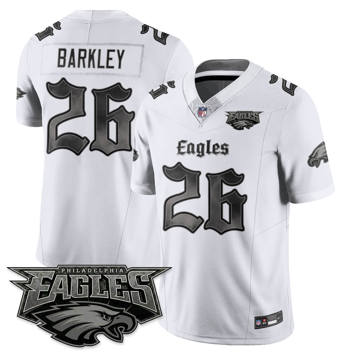 PHI 'Dark Gothic Philly' Vapor Limited Jersey - All Stitched-DTD