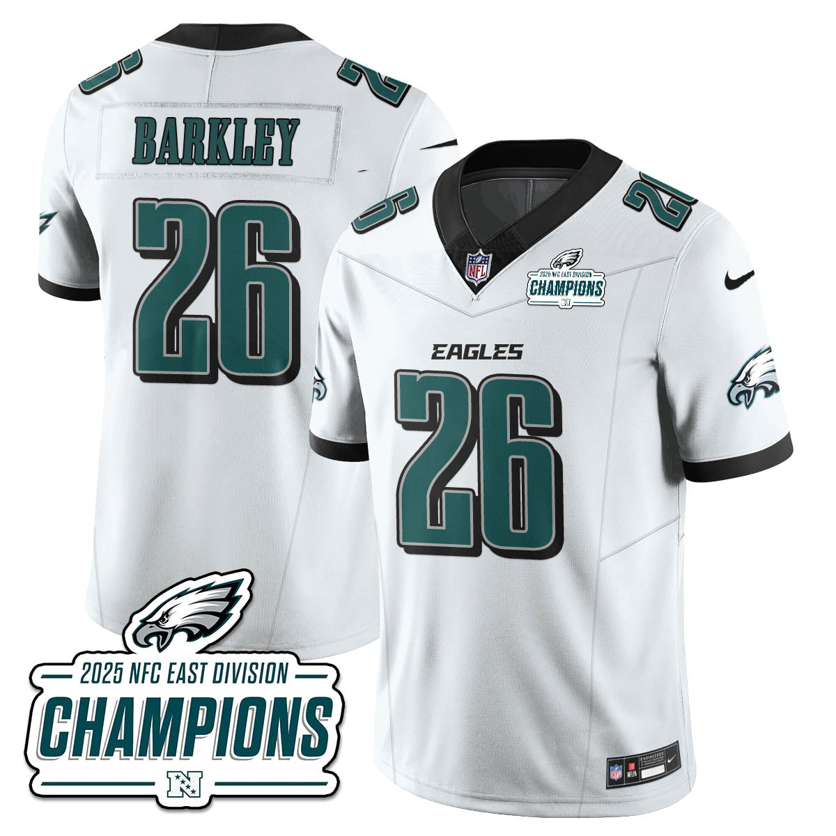 PHI NFC East Champions Vapor Limited Jersey - All Stitched-DTD