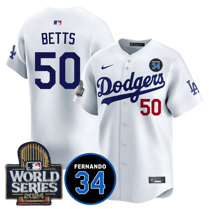 Dodgers Fernando Valenzuela Memorial Jersey - All Stitched-DTD