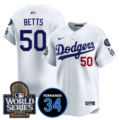 Dodgers Fernando Valenzuela Memorial Jersey - All Stitched-DTD