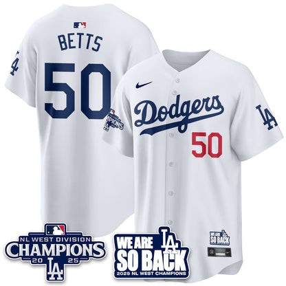 LAD 2025 NL West Division Champions Jersey - All Stitched-DTD