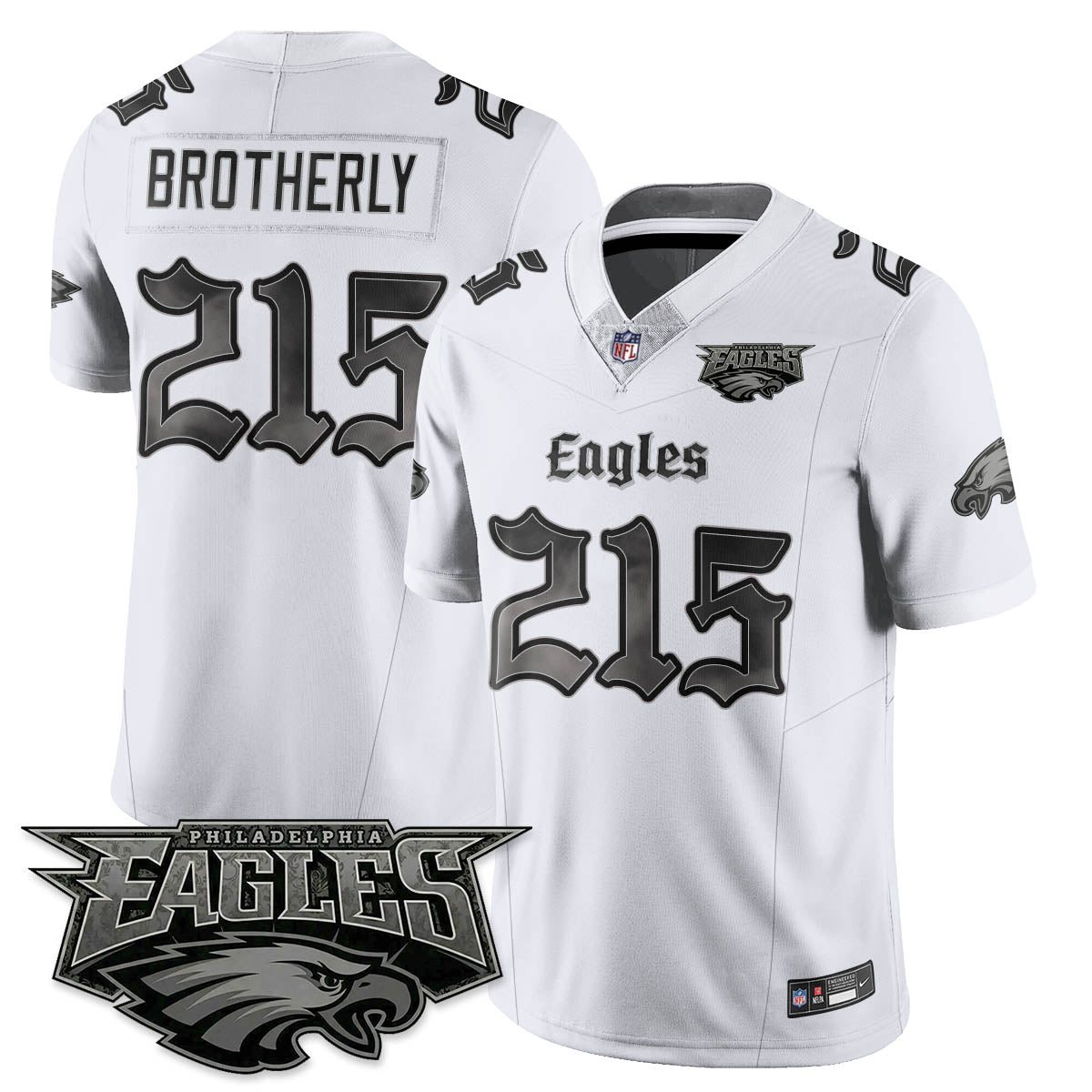 PHI 'Dark Gothic Philly' Vapor Limited Jersey - All Stitched-DTD