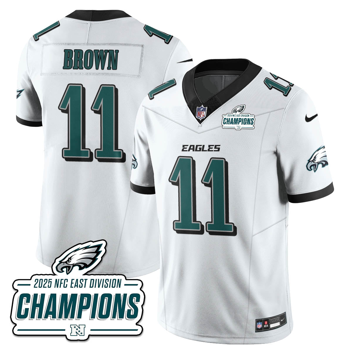 PHI NFC East Champions Vapor Limited Jersey - All Stitched-DTD