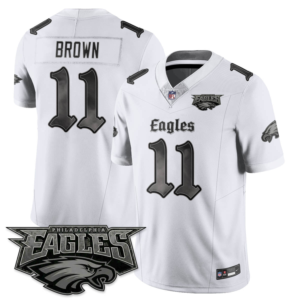 PHI 'Dark Gothic Philly' Vapor Limited Jersey - All Stitched-DTD