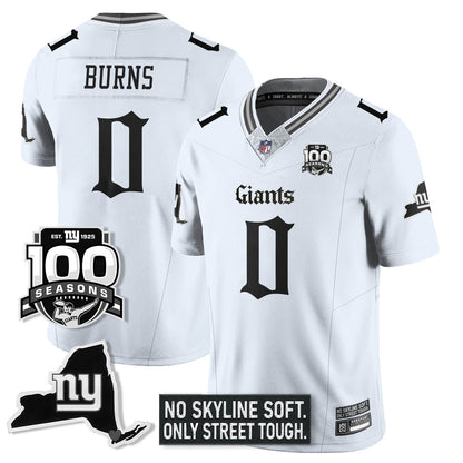 NYG 100th Seasons 'Gothic Gotham Edition' Vapor Limited Jersey - All Stitched-DTD
