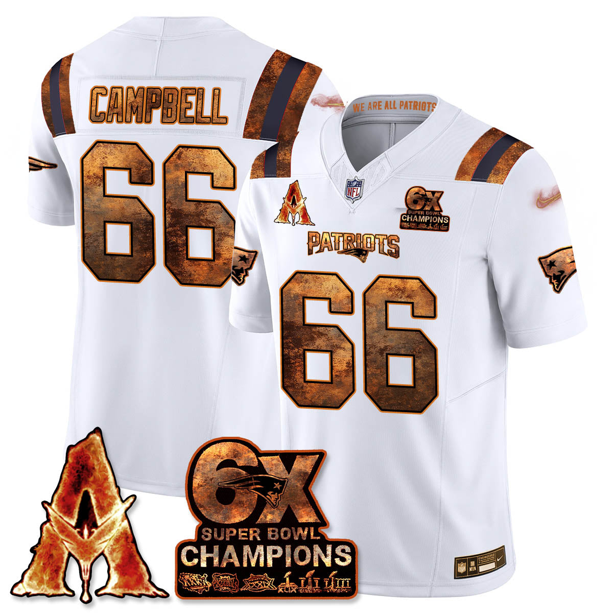 NE x Avatar 3 Fire and Ash Jersey V2 - Stitched