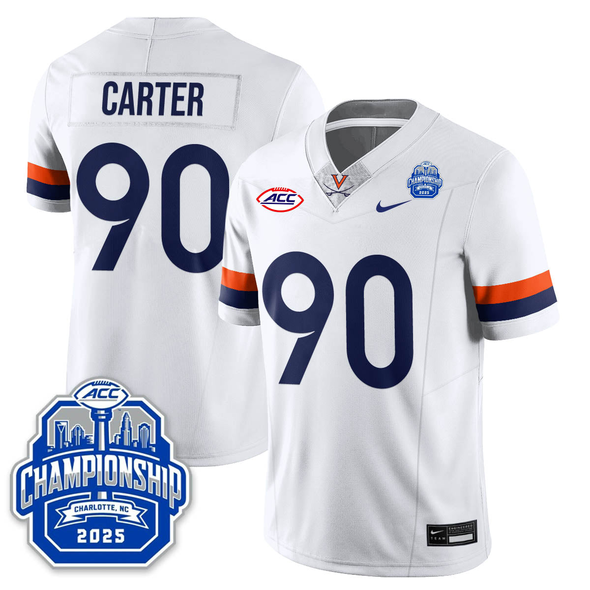 Virginia Football ACC Championship Vapor Limited Jersey - All Stitched-DTD