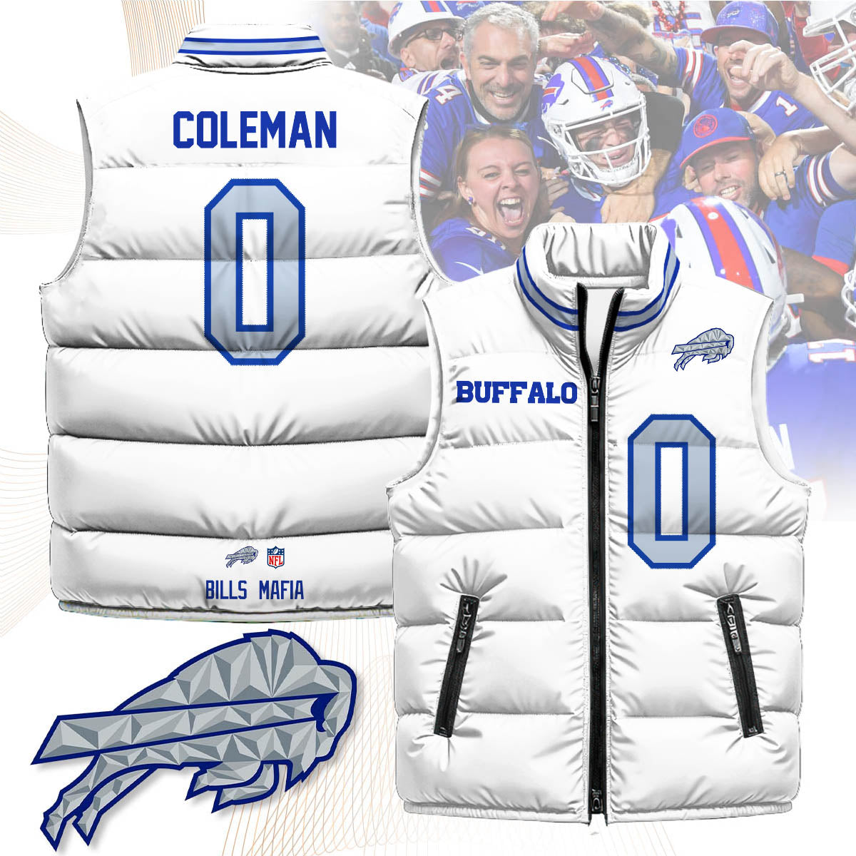 BUF Rivalry Series Puffer Vest-DTD