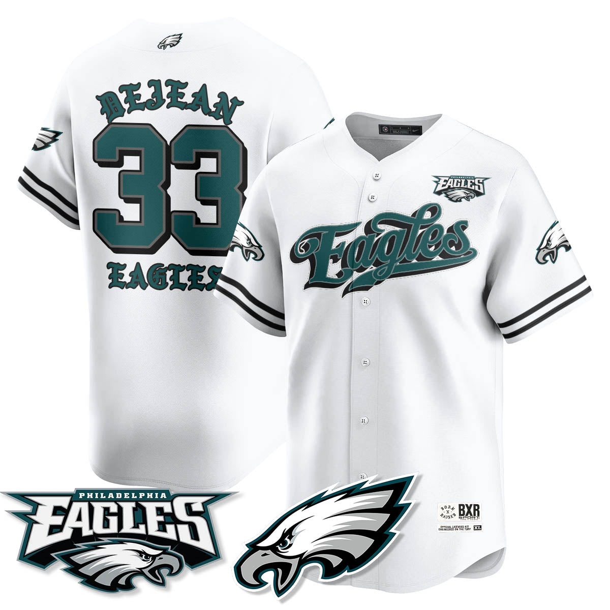 PHI Born x Raised Baseball Jersey - All Stitched-DTD