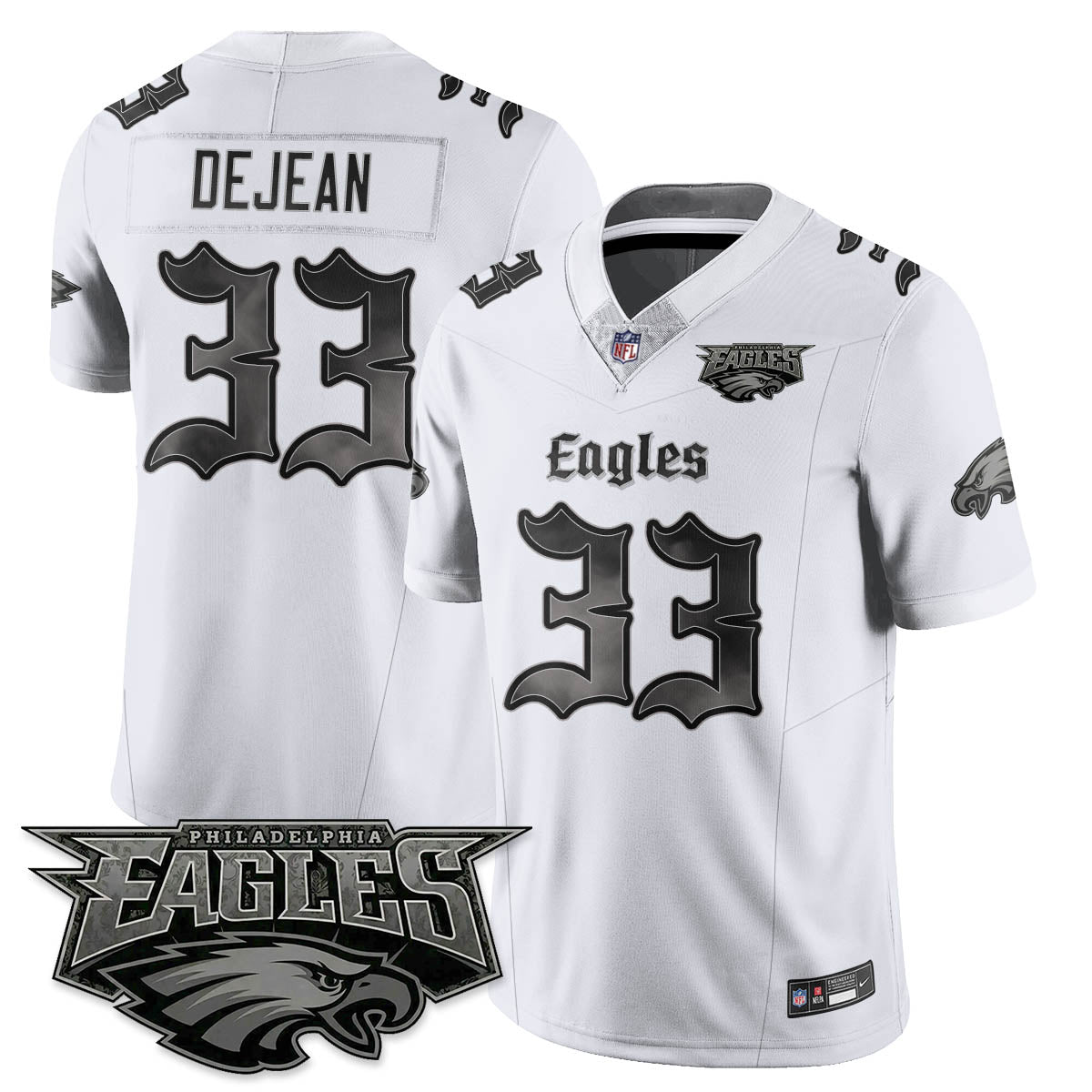 PHI 'Dark Gothic Philly' Vapor Limited Jersey - All Stitched-DTD