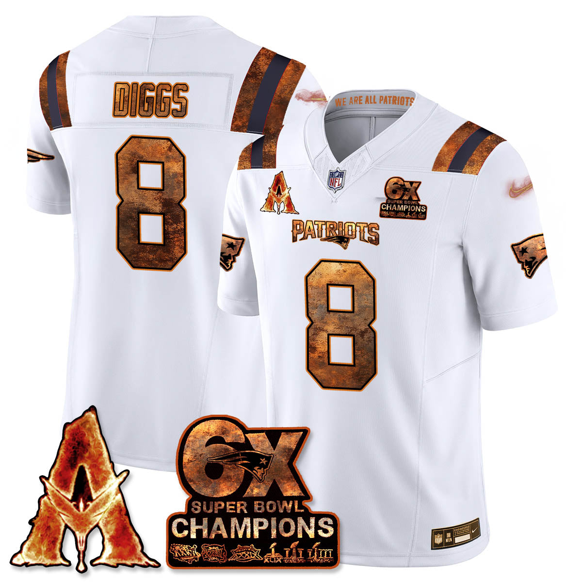 NE x Avatar 3 Fire and Ash Jersey V2 - Stitched