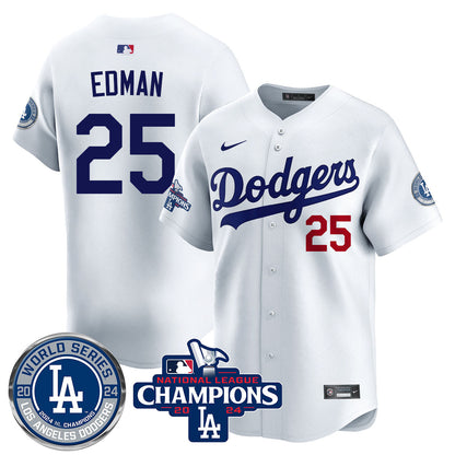 LAD World Series NL Champions Jersey - All Stitched-DTD