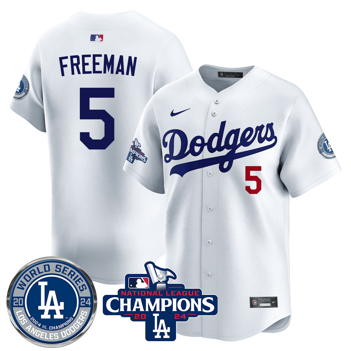 LAD World Series NL Champions Jersey - All Stitched-DTD
