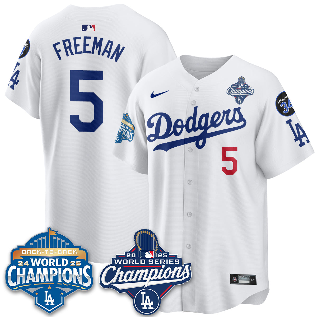 LAD 2025 World Series Champions Jersey - All Stitched-DTD
