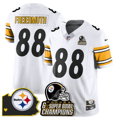 PIT 6-Time Champions Patch Vapor Limited Jersey - All Stitched-DTD