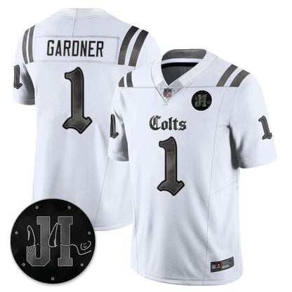 IND 'Dark Gothic' Vapor Limited Jersey - Jim Irsay Patch - All Stitched-DTD