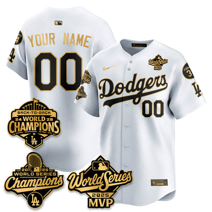 Yoshinobu Yamamoto LAD 2025 World Series MVP Jersey - All Stitched-DTD