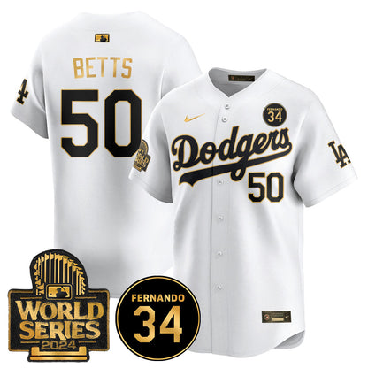 Dodgers Fernando Valenzuela Memorial Jersey - All Stitched-DTD