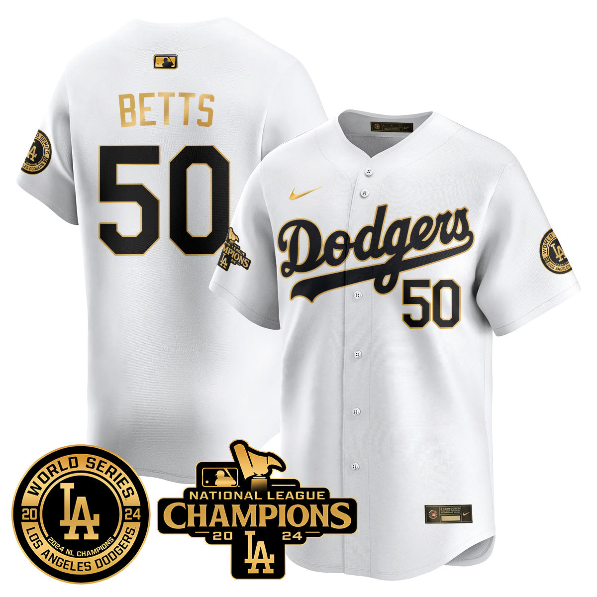 LAD World Series NL Champions Jersey - All Stitched-DTD