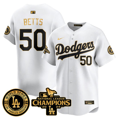 LAD World Series NL Champions Jersey - All Stitched-DTD
