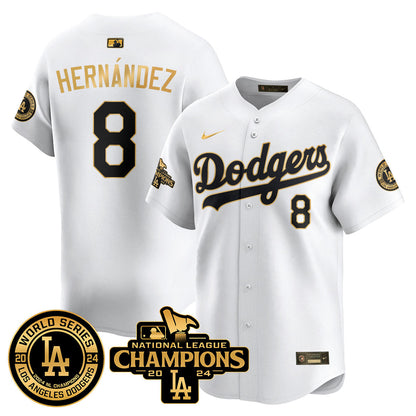 LAD World Series NL Champions Jersey - All Stitched-DTD