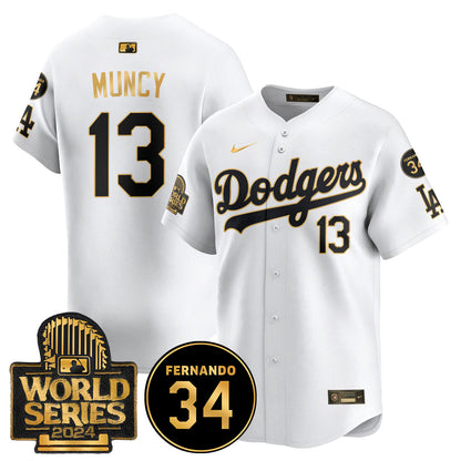 Dodgers Fernando Valenzuela Memorial Jersey - All Stitched-DTD
