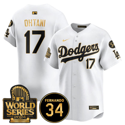 Dodgers Fernando Valenzuela Memorial Jersey - All Stitched-DTD
