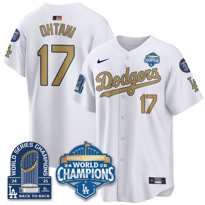 LAD 2025 World Series Champions Jersey - 9x Champs - All Stitched-DTD