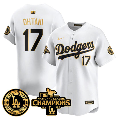 LAD World Series NL Champions Jersey - All Stitched-DTD