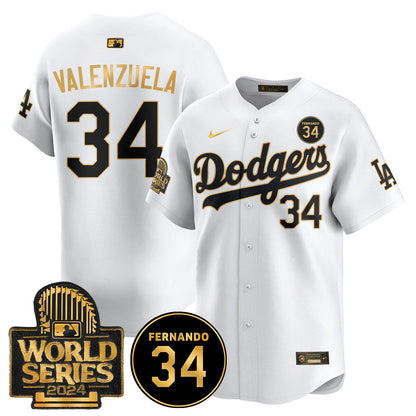 Dodgers Fernando Valenzuela Memorial Jersey - All Stitched-DTD