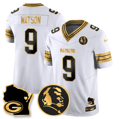 GB 4-Time Champions Vapor Limited Jersey - John Madden Patch - All Stitched-DTD