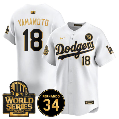 Dodgers Fernando Valenzuela Memorial Jersey - All Stitched-DTD