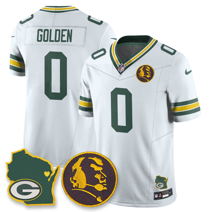 GB Vapor Limited Jersey - John Madden Patch - All Stitched-DTD