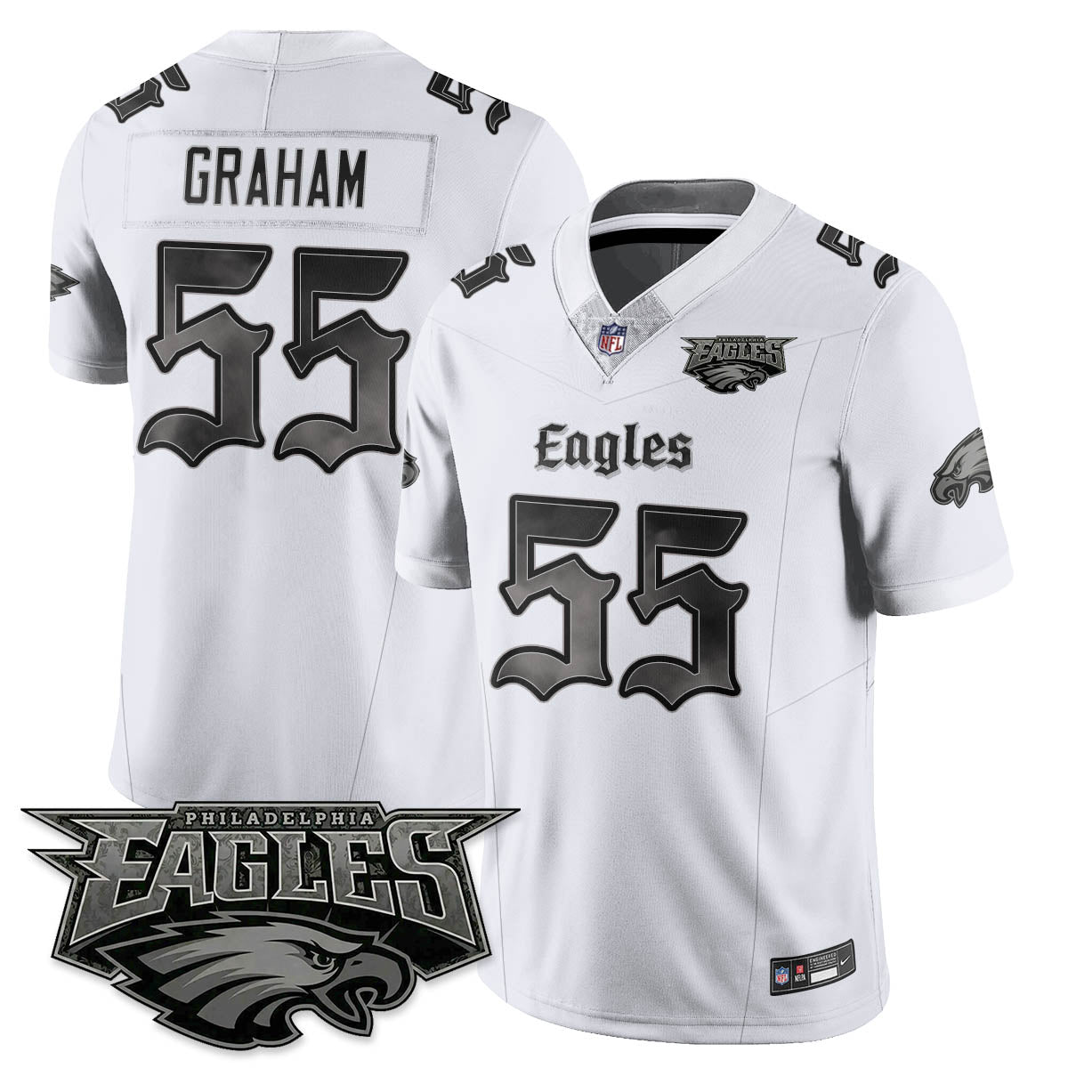 PHI 'Dark Gothic Philly' Vapor Limited Jersey - All Stitched-DTD