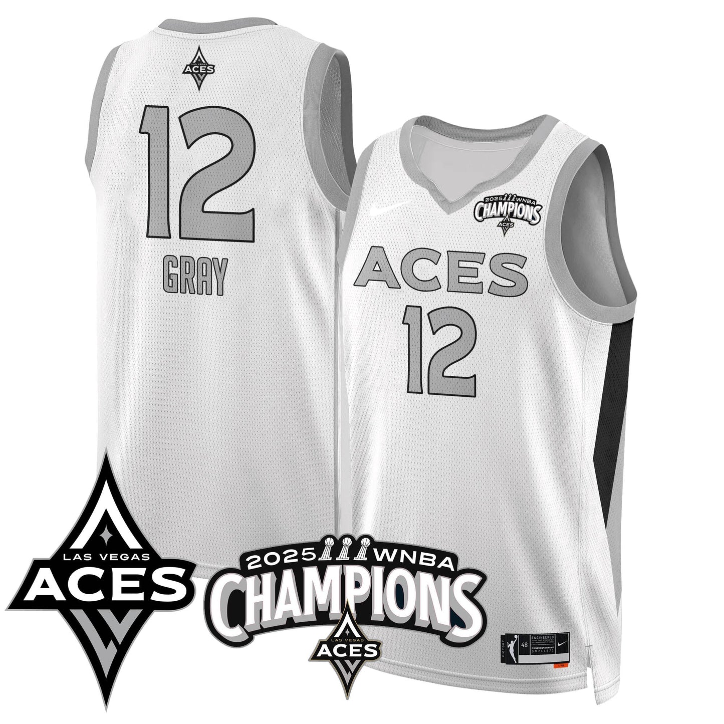 Las Vegas Aces 2025 WNBA Championship Jersey - All Stitched-DTD