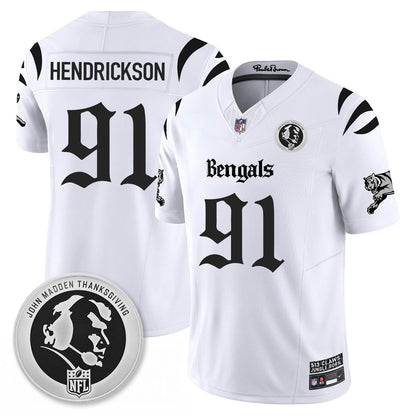 CIN Gothic Vapor Limited Jersey - John Madden Patch - All Stitched-DTD