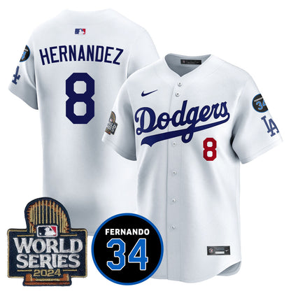 Dodgers Fernando Valenzuela Memorial Jersey - All Stitched-DTD
