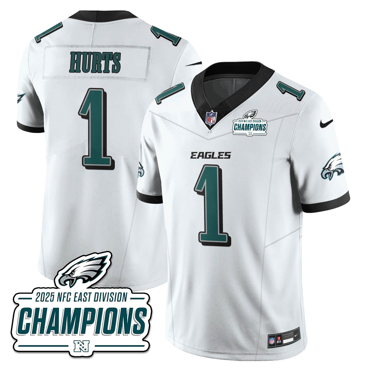 PHI NFC East Champions Vapor Limited Jersey - All Stitched-DTD
