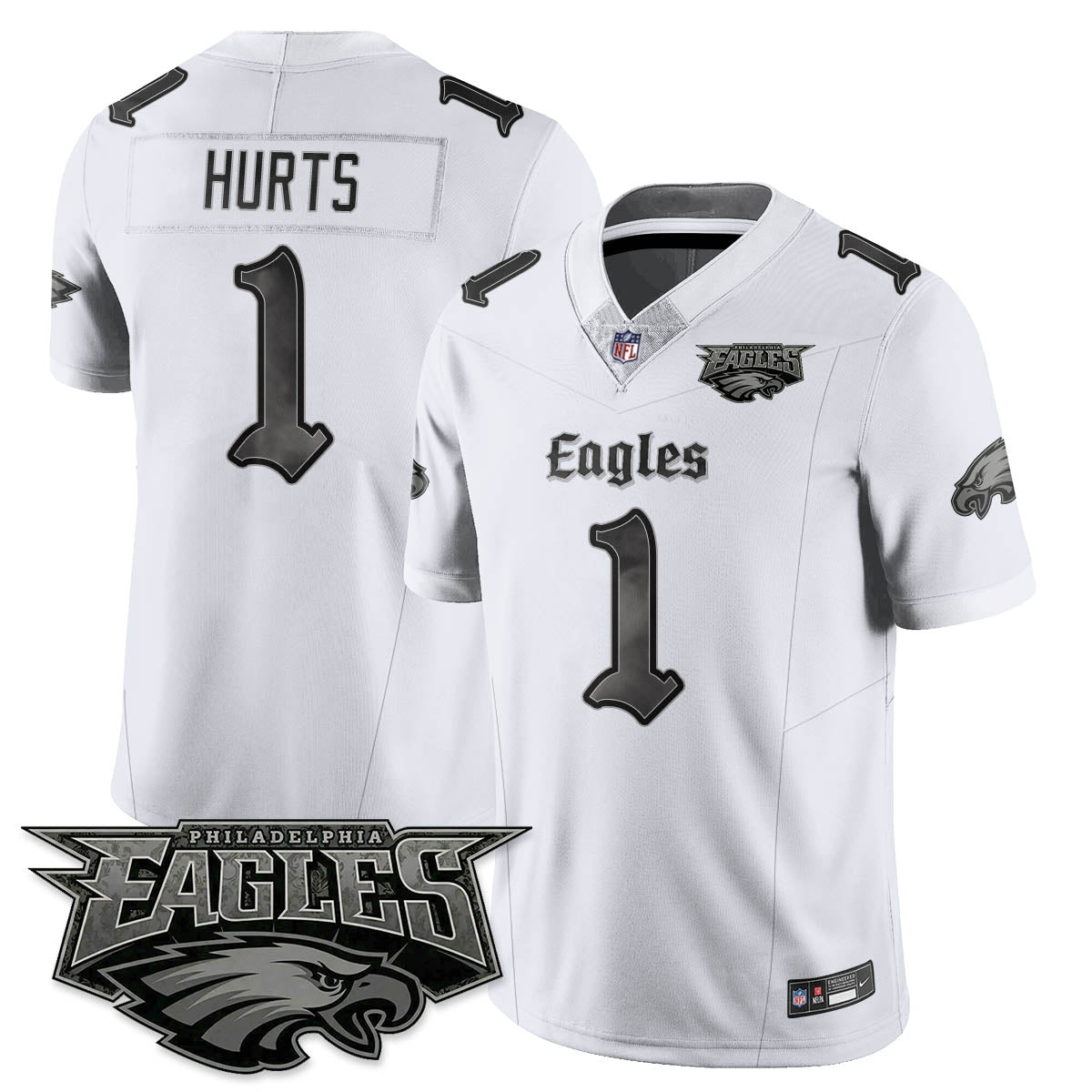 PHI 'Dark Gothic Philly' Vapor Limited Jersey - All Stitched-DTD